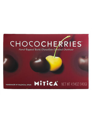 Mitica "ChocoCherries" Hand-Dipped Dark Chocolate Candied Cherries 4.94oz, Spain