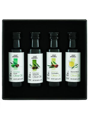 Jose Andres Foods "Jose's Way" Extra Virgin Olive Oil Sampler 3.36oz Sampler Pack, Spain