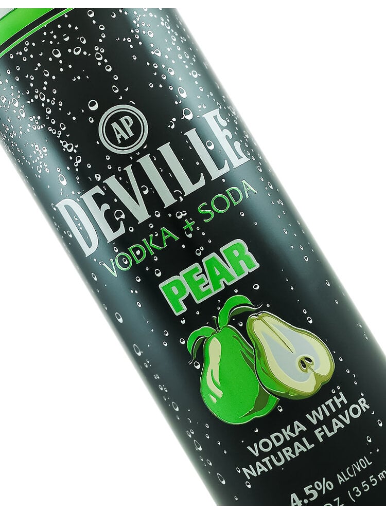 Deville "Pear" Vodka Soda 12oz Can