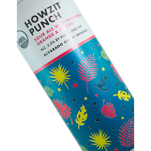 Alvarado Street Brewery "Howzit Punch" Sour Ale with Passionfruit, Orange & Guava 16oz can - Salinas, CA
