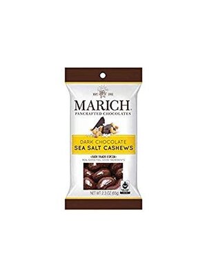 Marich Dark Chocolate Sea Salt Cashews 2oz Bag, Hollister, California