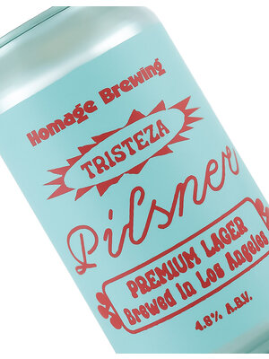 Homage Brewing "Tristeza" Pilsner 12oz can - Los Angeles, CA