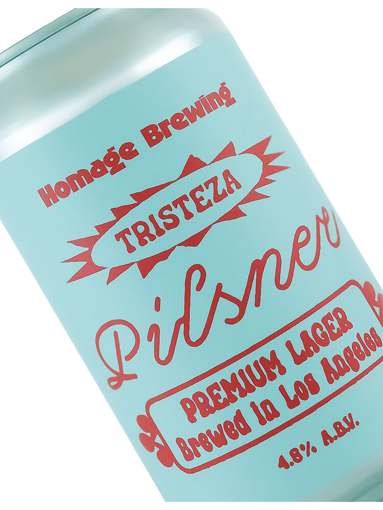 Homage Brewing "Tristeza" Pilsner 12oz can - Los Angeles, CA