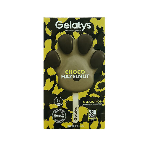 Gelatys Artisanal Gelato "Choco Hazelnut" Gelato Pop 2.8oz Bar Gelatys Artisanal Gelato "Choco Hazelnut" Gelato Pop 2.8oz Bar