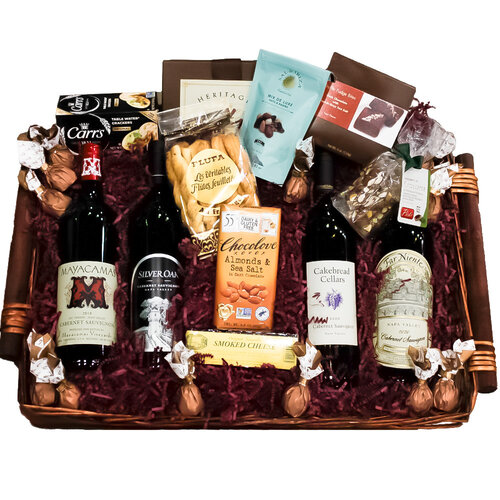 "Chairman of the Board" Napa Valley Cabernet 4 Bottle Gift Basket "Chairman of the Board" Napa Valley Cabernet 4 Bottle Gift Basket