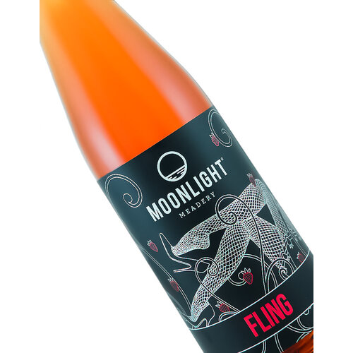 Moonlight Meadery "Fling" Strawberry and Rhubarb Mead 375ml bottle - Londonderry, NH