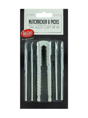 TableCraft Nutcracker & Picks, Set Of 5