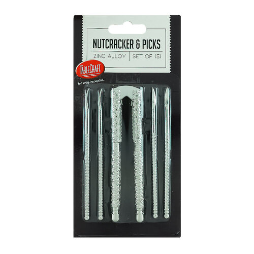 TableCraft Nutcracker & Picks, Set Of 5