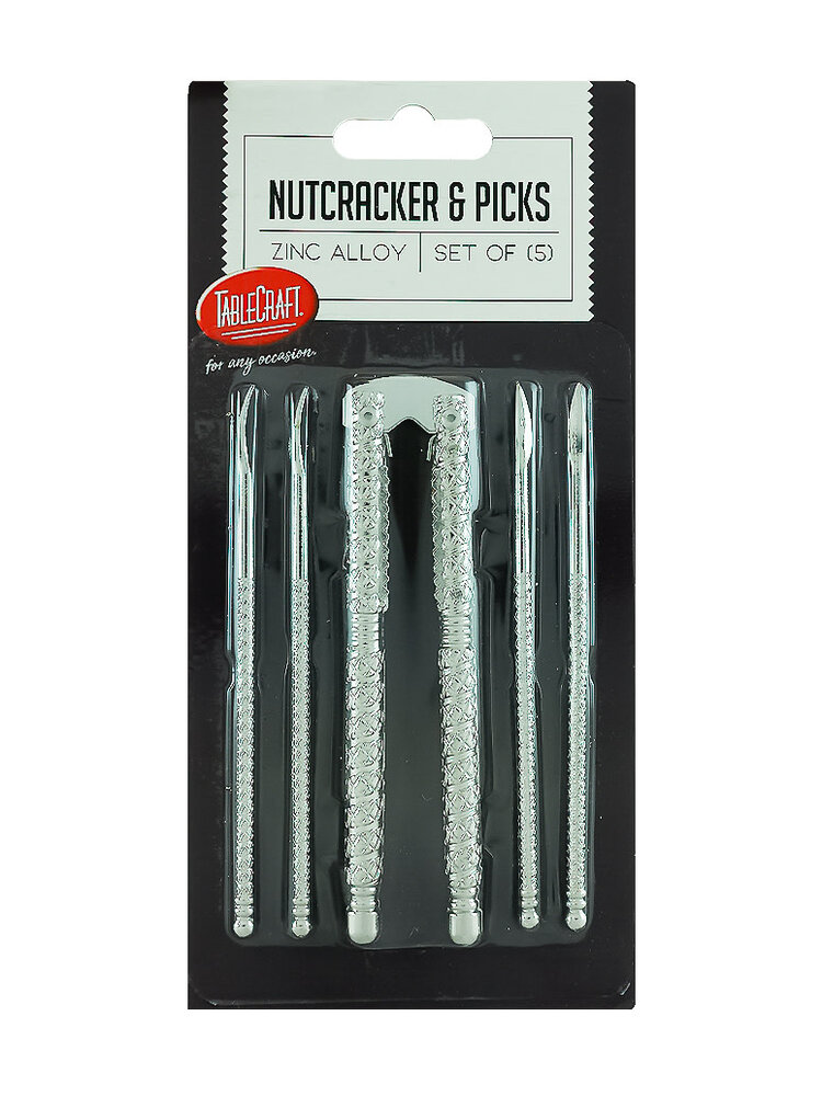 TableCraft Nutcracker & Picks, Set Of 5