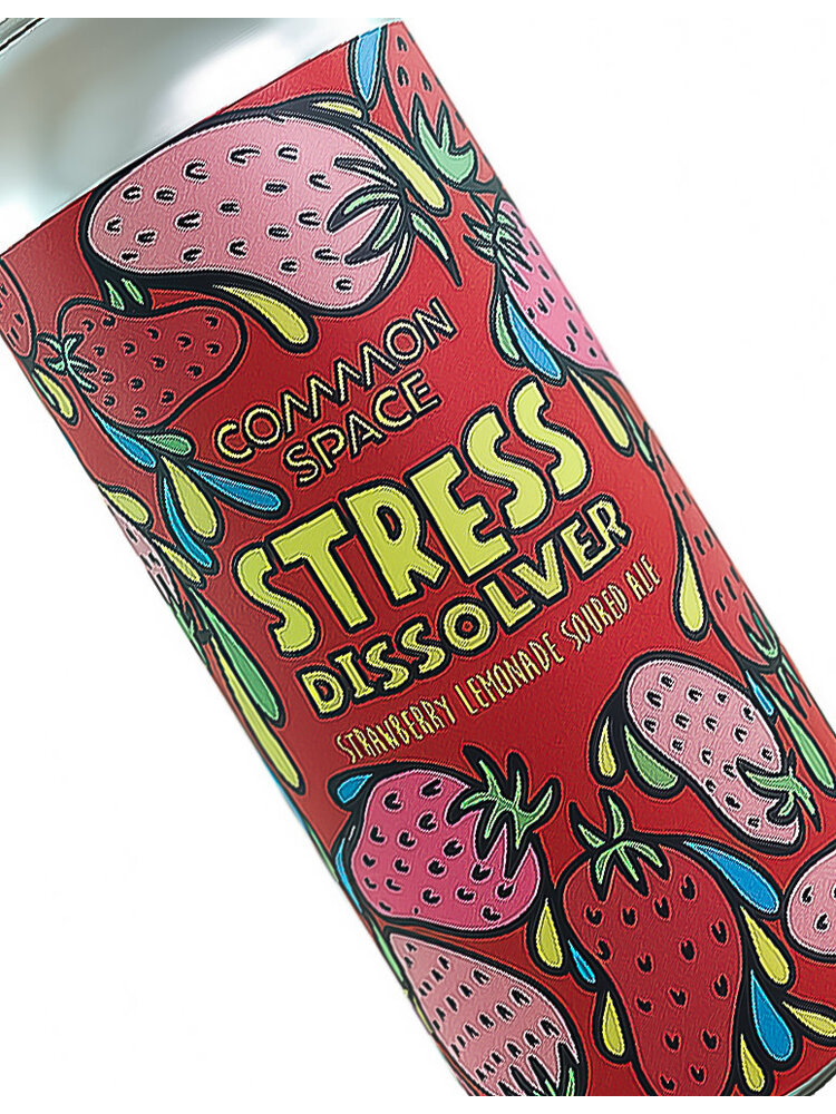 Common Space Brewery "Stress Dissolver" Strawberry Lemonade Soured Ale 16oz Can - Hawthorne, CA
