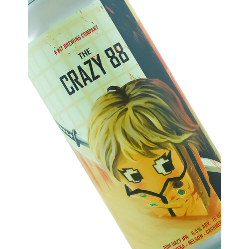 8 Bit Brewing "The Crazy 88" DDH Hazy IPA 16oz can - Murrieta, CA 8 Bit Brewing "The Crazy 88" DDH Hazy IPA 16oz can - Murrieta, CA