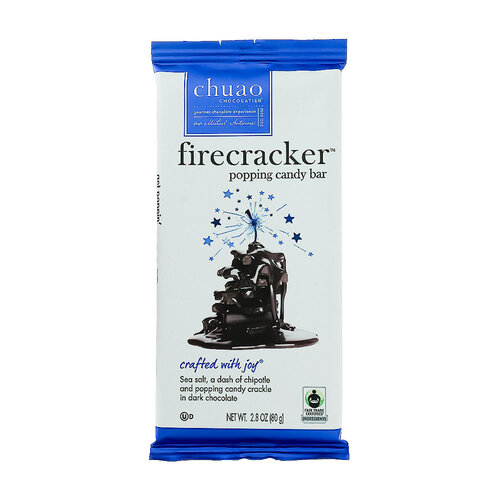 Chuao Firecracker Dark Chocolate Bar, 2.8 oz, Carlsbad, California