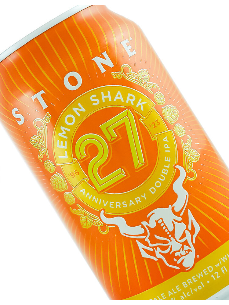 Stone Brewing "Lemon Shark 27th Anniversary" Double IPA 12oz can - San Diego, CA