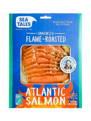 Sea Tales Flame-Roasted Smoked Salmon 4oz, Norway