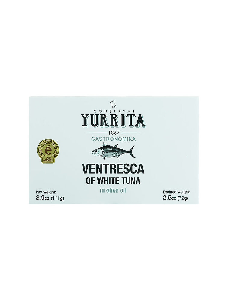 Yurrita "De Bonito Del Norte" Ventresca Of White Tuna In Olive Oil 3.9oz, Spain