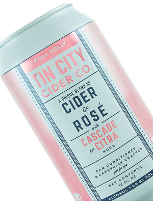 Tin City Cider “Poly Dolly” Cider & Rose Blend 12oz can - Paso Robles, CA