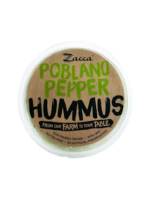 Zacca "Poblano Pepper" Hummus 10oz Tub, Carol Stream, Illinois