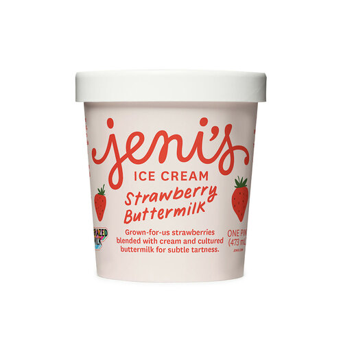 Jeni's Strawberry Buttermilk Ice Cream Pint, Ohio