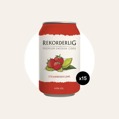 Rekorderlig Strawberry Lime Cider 12oz Cans - Sweden Rekorderlig Strawberry Lime Cider 12oz Cans - Sweden