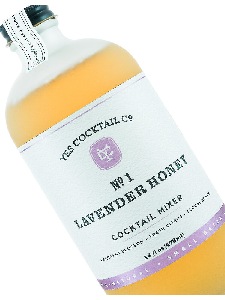 Yes Cocktail No. 1 "Lavender Honey" Cocktail Mixer 16oz Bottle, Paso Robles, CA