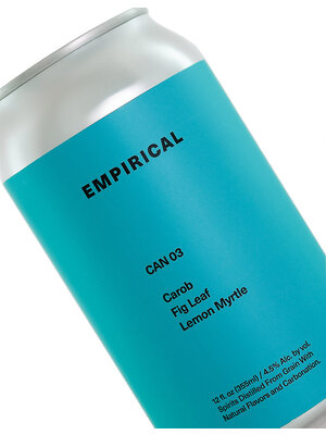 Empirical "Can 03" Carob, Fig Leaf, Lemon Myrtle Spirits Distilled From Grain 12oz can , Windsor, California