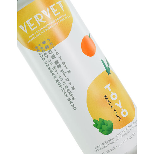 Vervet "Toyo" Sake & Tonic 12oz can, Ventura, California