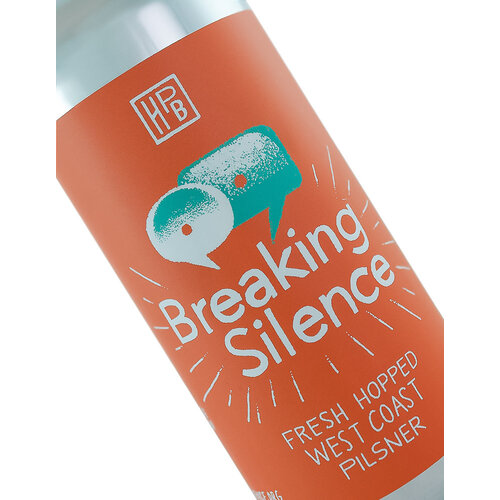 Highland Park Brewery "Breaking Silence" Fresh Hopped West Coast Pilsner 16oz can - Los Angeles, CA