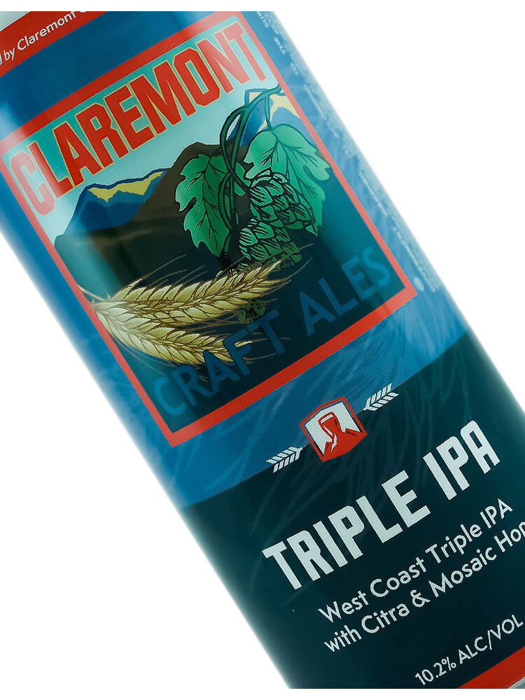 Claremont Craft Ales "Triple IPA" West Coast Triple IPA 16oz Can - Claremont, CA