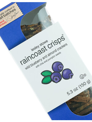 Lesley Stowe Fine Foods Raincoast Crisps "Wild Blueberry and Almond" Crackers 5.3oz, Canada