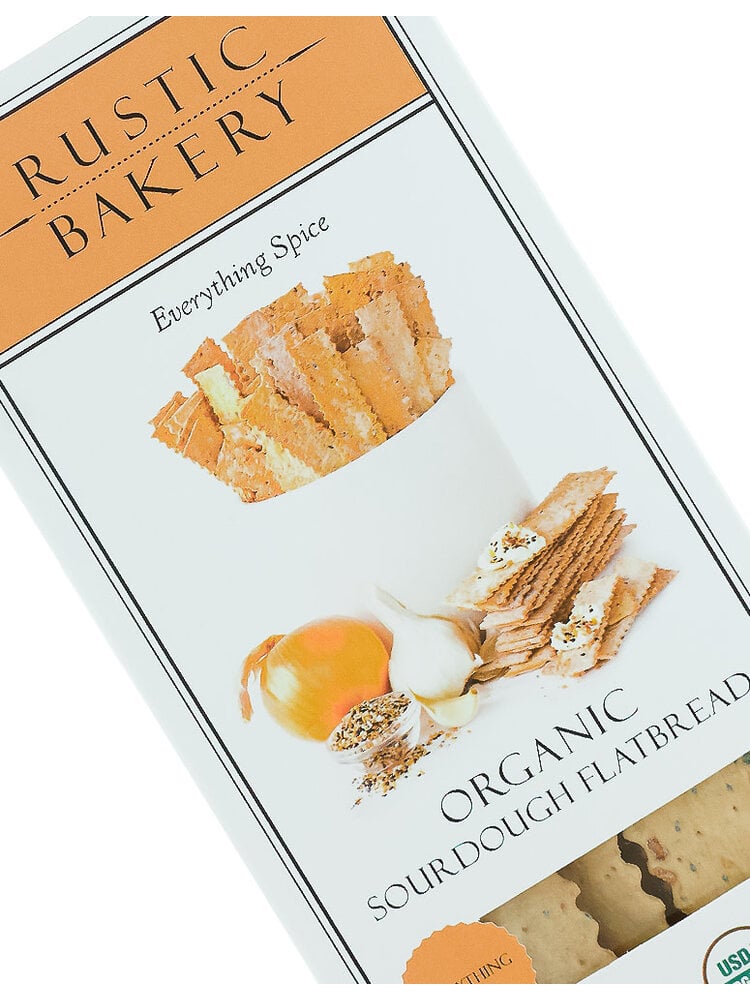 Rustic Bakery "Everything Spice" Organic Sourdough Flatbread Crackers 6oz, Petaluma, California