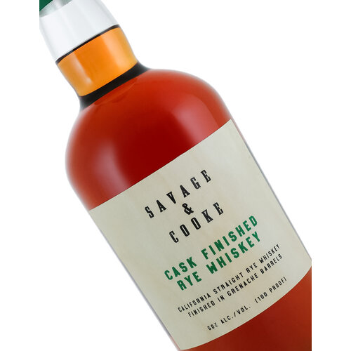 Savage & Cooke Cask Finished Rye Whiskey, Vallejo, CA Savage & Cooke Cask Finished Rye Whiskey, Vallejo, CA