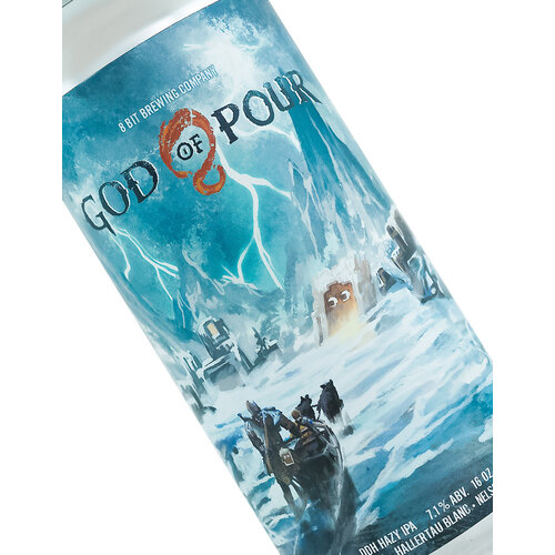 8 Bit Brewing "God Of Pour" DDH Hazy IPA 16oz can - Murrieta, CA 8 Bit Brewing "God Of Pour" DDH Hazy IPA 16oz can - Murrieta, CA