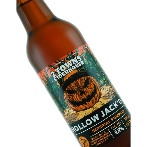 2 Towns Ciderhouse "Hollow Jack'd" Imperial Pumpkin 16.9oz bottle - Corvallis, OR 2 Towns Ciderhouse "Hollow Jack'd" Imperial Pumpkin 16.9oz bottle - Corvallis, OR