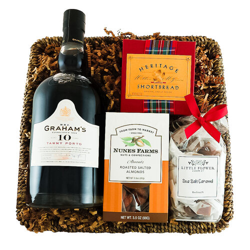 "Graham's 10 Year Old Tawny Port" Gift Basket