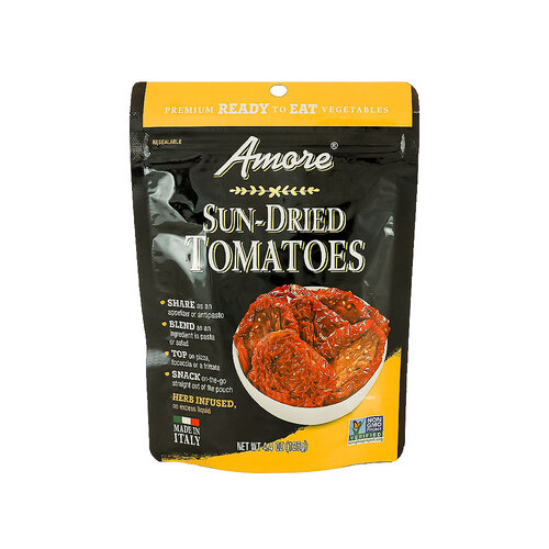 Amore Sun-Dried Tomatoes 4.4oz Pouch, Italy