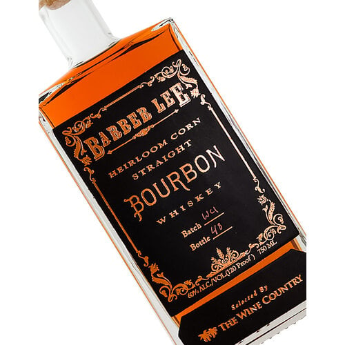 Barber Lee "The Wine Country Barrel Pick" Heirloom Corn Straight Bourbon Whiskey, Petaluma, California