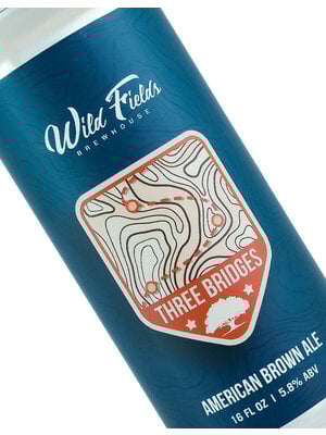Wild Fields Brewhouse "Three Bridges" American Brown Ale 16oz Can - Atascadero, CA
