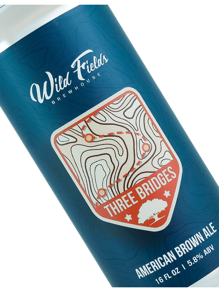 Wild Fields Brewhouse "Three Bridges" American Brown Ale 16oz Can - Atascadero, CA