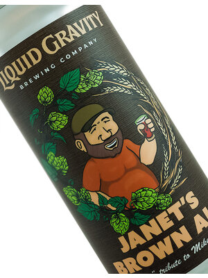 Liquid Gravity Brewing "Janet's Brown Ale" Hoppy Brown Ale 16oz can - San Luis Obispo, CA