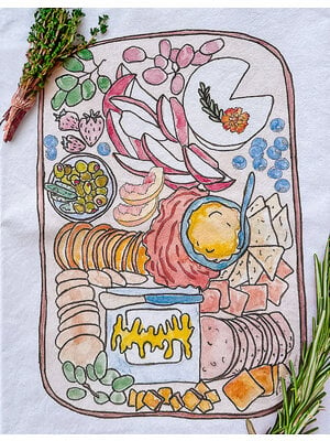 Avery's Home "Charcuterie Cheese Board" Kitchen Towel