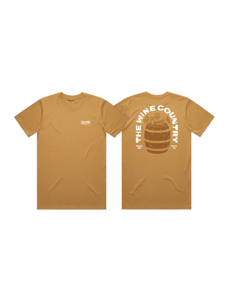 Heavy Weight Provision Barrel Camel Colored Short Sleeve Shirt S-M-L-XL-2XL