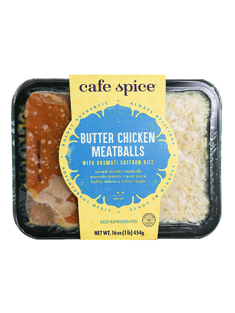 Cafe Spice Butter Chicken Meatballs With Basmati Saffron Rice Frozen Entree16oz, New Windsor, New York