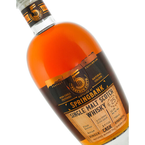 The Perfect Fifth "Springbank 25 year old" Single Malt Scotch Whisky barreled 6/01/1993