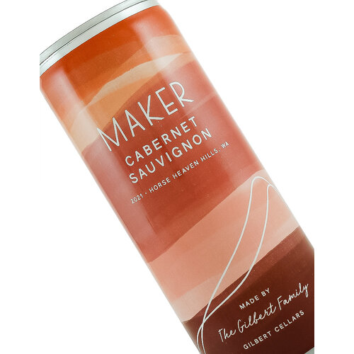 Maker 2021 Cabernet Sauvignon 250ml Can, Made By The Gilbert Family Gilbert Cellars, Horse Heaven Hills, Washington