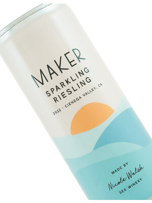 Maker 2022 Sparkling Riesling 250ml Can, Made By Nicole Walsh Ser Winery, Cienega Valley, California