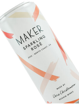 Maker 2022 Sparkling Rosé, Made by Chris Christensen Bodkin Wines, 250ml Can, North Coast, California