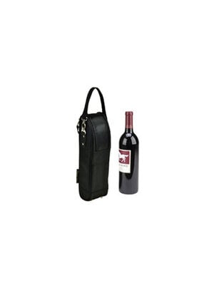 Picnic at Ascot Single Bottle Wine Carrier Tote Black