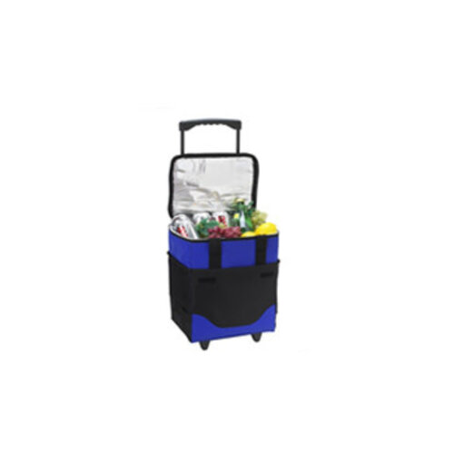 Picnic at Ascot 32 Can Collapsible Rolling Cooler Royal Blue