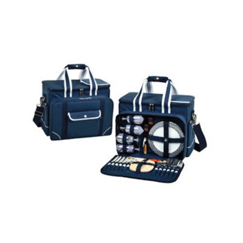 Picnic at Ascot Picnic Cooler for Four Navy Blue