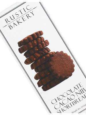 Rustic Bakery Chocolate Cacao Nib Shortbread 4oz, Petaluma, California